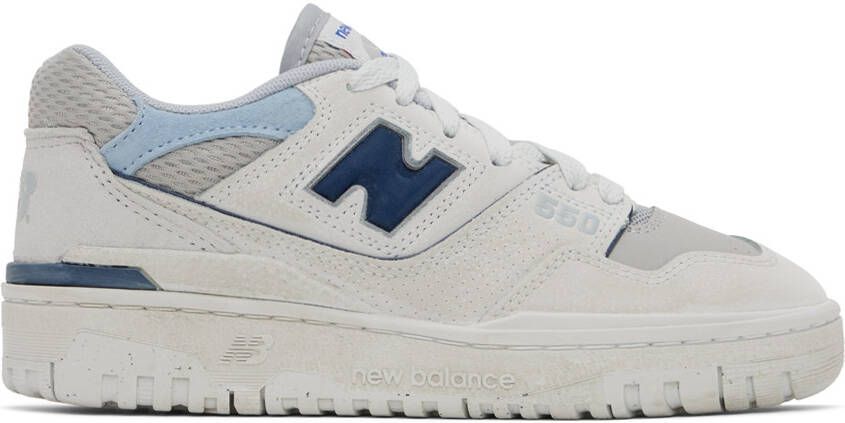 New Balance Off-White  Gray 550 Sneakers - Picture 2