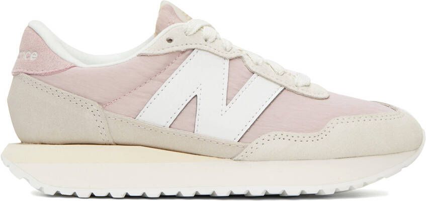 New Balance Pink  White 237 Sneakers
