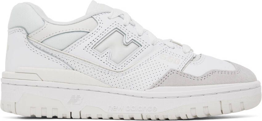 New Balance White  Tan 550 Sneakers - Picture 9