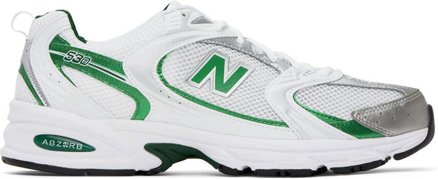 New Balance Silver  Green 530 Sneakers - Picture 6