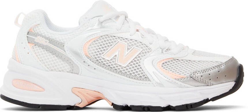 New Balance White  Pink 530 Sneakers - Picture 5