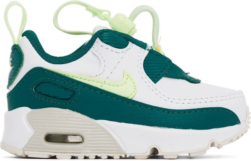 Nike Baby Green  White Air Max 90 Toggle Sneakers - Picture 4