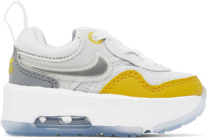 Nike Baby Grey  Yellow Air Max Motif Sneakers
