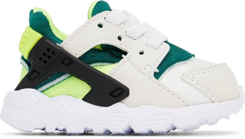 Nike Baby Off-White  Green Huarache Run Sneakers