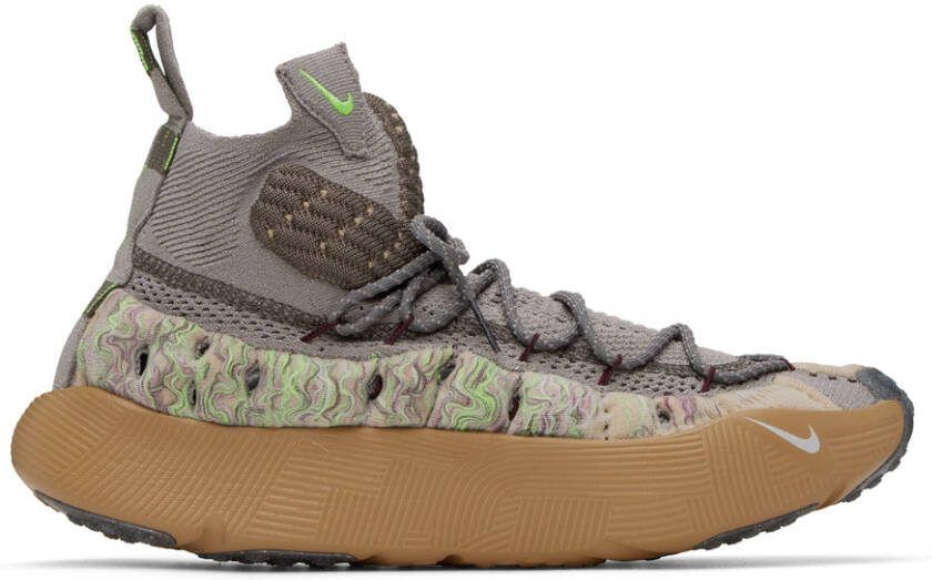 Nike Beige  Gray ISPA Sense Flyknit Sneakers - Picture 2