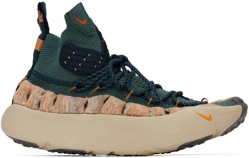 Nike Beige  Navy ISPA Sense Flyknit Sneakers - Picture 5