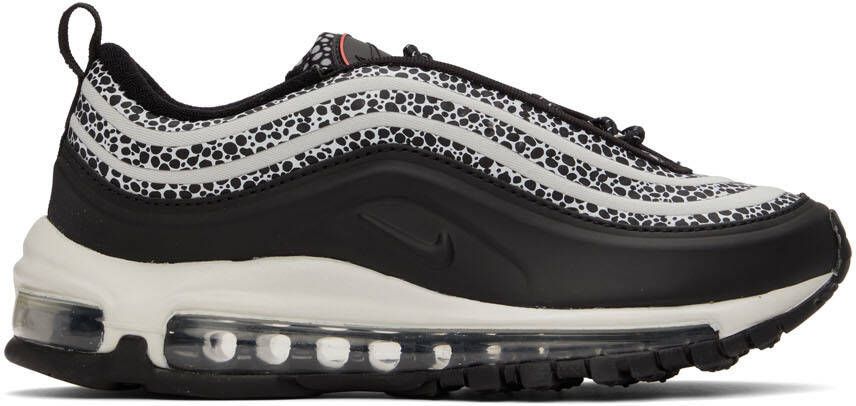 Nike Black  White Air Max 97 SE Sneakers - Picture 4