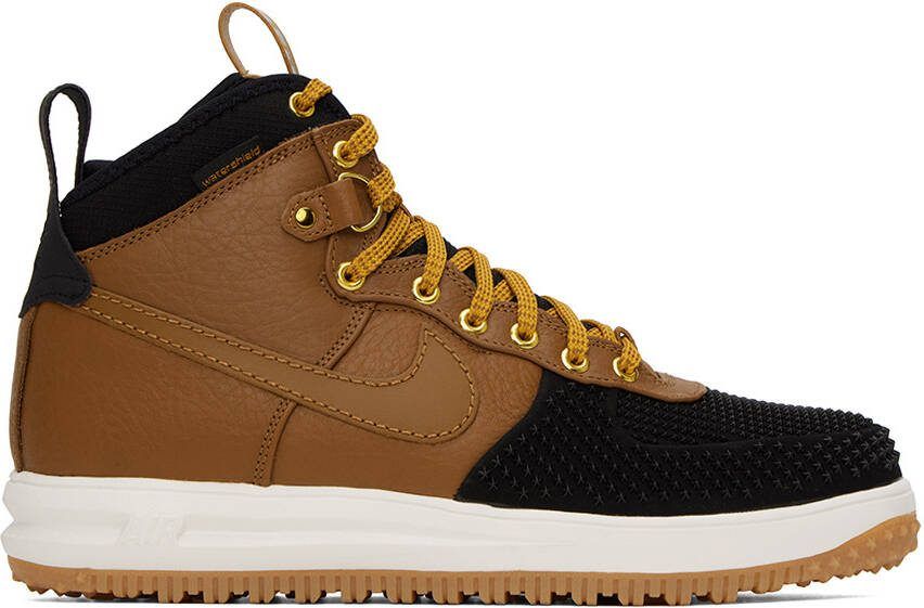 Nike Black  Brown Lunar Force 1 Sneakers - Picture 5
