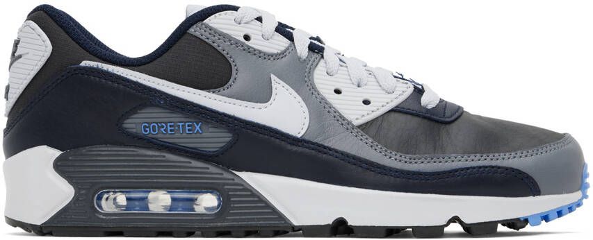 Nike Black  Gray Air Max 90 GTX Sneakers - Picture 4