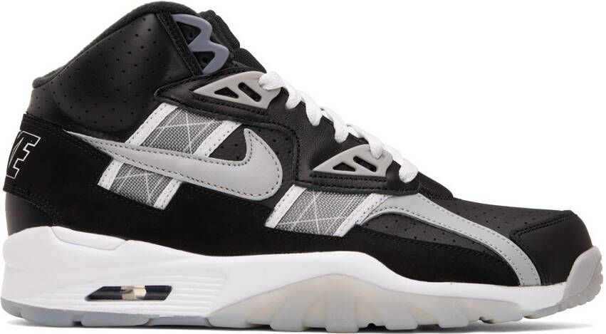 Nike Black  Gray Air Trainer SC High-Top Sneakers - Picture 4