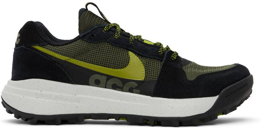 Nike Black  Green ACG Lowcate Sneakers - Picture 3