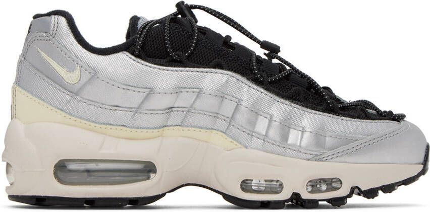 Nike Black  Silver Air Max 95 Sneakers - Picture 5