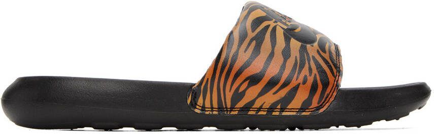 Nike Black  Tan Victori One Slides - Picture 5