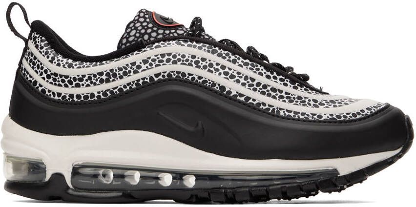 Nike Black  White Air Max 97 SE Sneakers - Picture 6