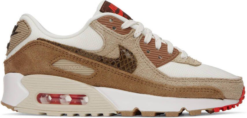 Nike Brown  Off-White Air Max 90 Sneakers - Picture 5