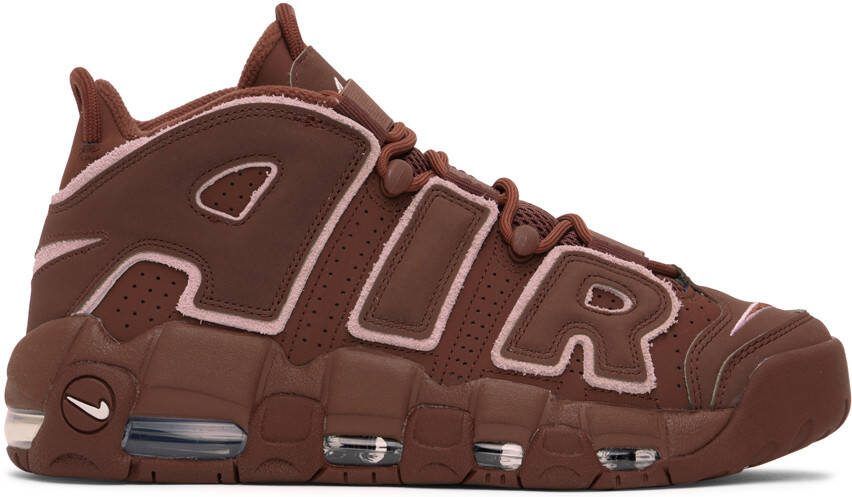 Nike Burgundy  Pink Air More Uptempo '96 Sneakers - Picture 5