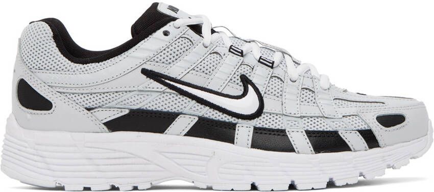 Nike Gray  Black P-6000 Sneakers - Picture 5