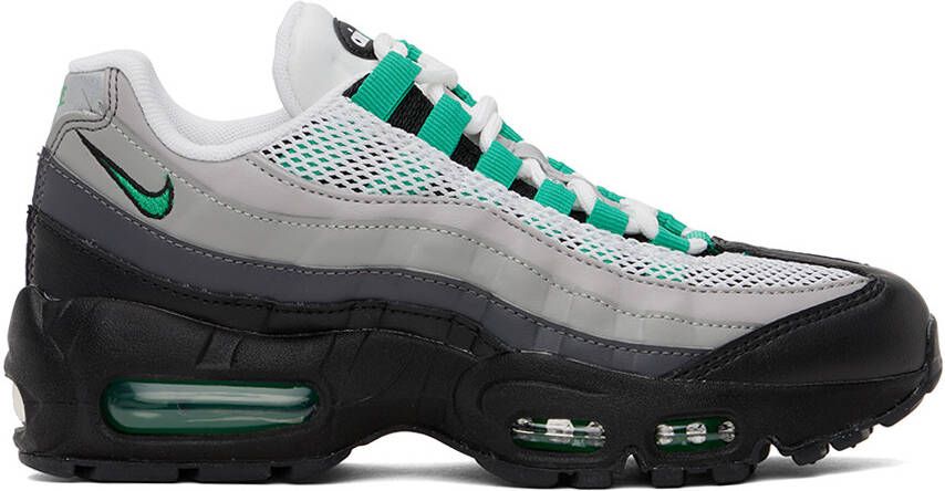 Nike Gray  Green Air Max 95 Sneakers - Picture 5