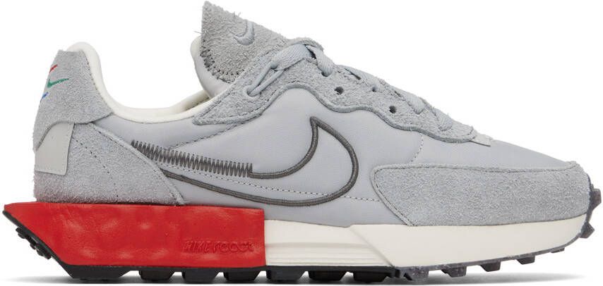 Nike Gray Fontanka Waffle Sneakers - Picture 5