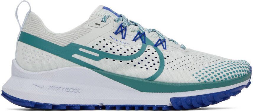 Nike Green  Blue Pegasus Trail 4 Sneakers - Picture 5