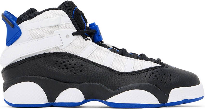 Nike Jordan Kids White  Black Jordan 6 Rings Big Kids Sneakers - Picture 5