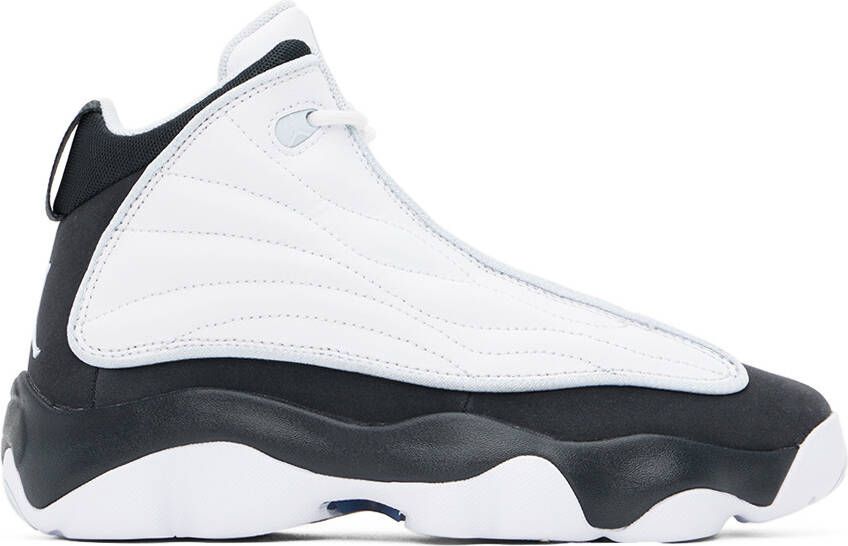 Nike Jordan Kids White  Black Jordan Pro Strong Big Kids Sneakers - Picture 5