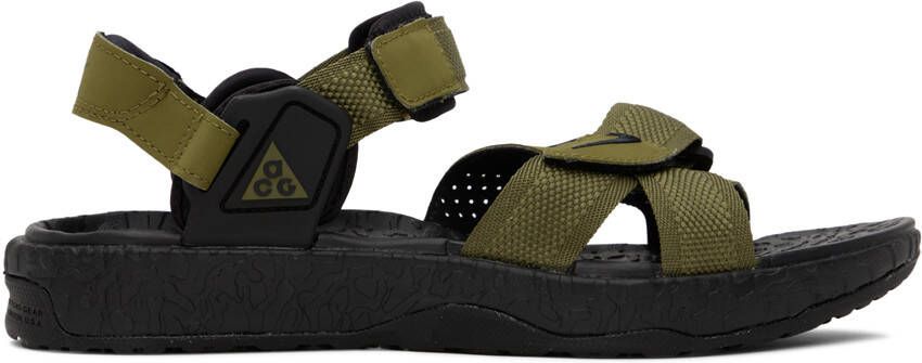 Nike Khaki Air Deschutz+ Sandals - Picture 5
