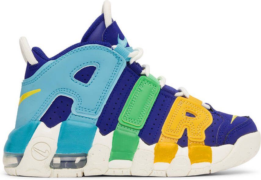 Nike Kids Blue Air More Uptempo Little Kids Sneakers - Picture 4
