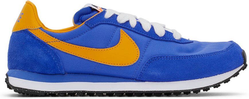 Nike Kids Blue  Yellow Waffle Trainer 2 Big Kids Sneakers - Picture 4