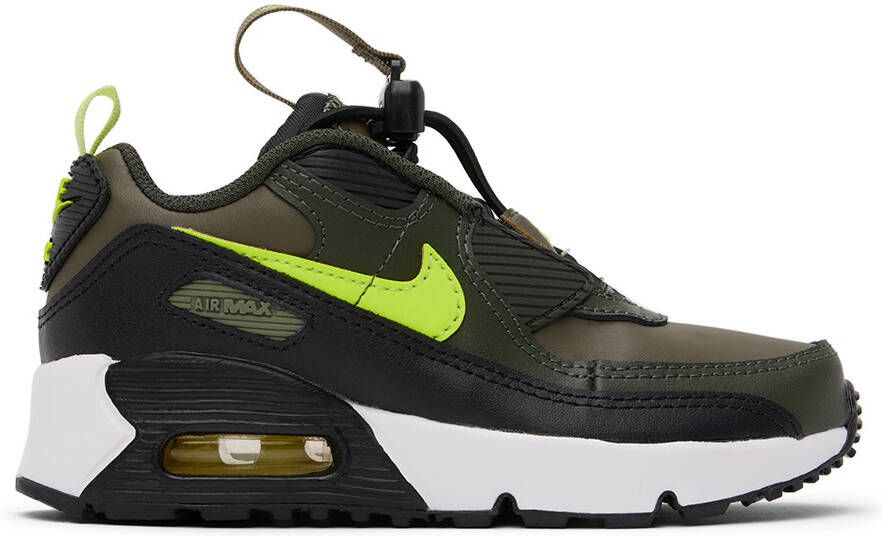 Nike Kids Green Air Max 90 Toggle Little Kids Sneakers - Picture 4