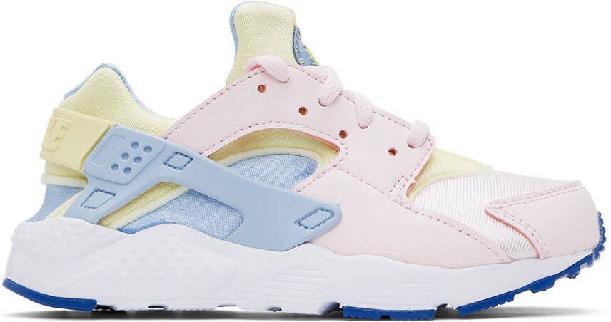 Nike Kids Pink  Blue Huarache Run Little Kids Sneakers