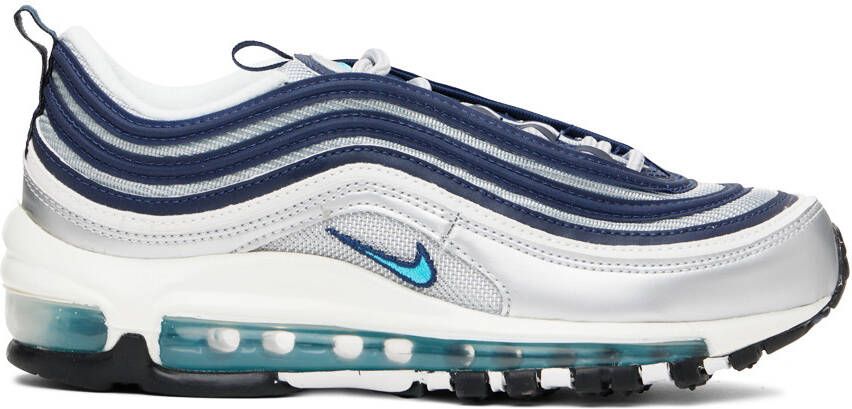 Nike Navy  Silver Air Max 97 Sneakers - Picture 5