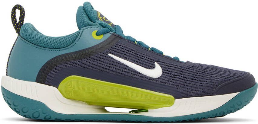 Nike Navy Court Air Zoom NXT Sneakers - Picture 5