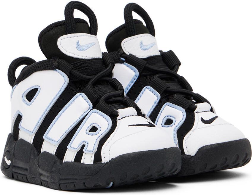 Nike Baby Black  White Air More Uptempo Sneakers - Picture 3