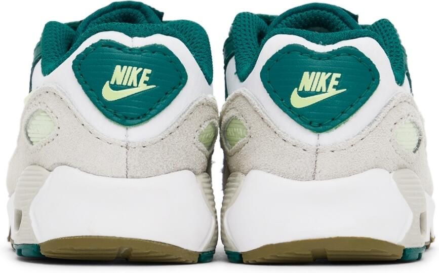 Nike Baby Green  White Air Max 90 LTR Sneakers