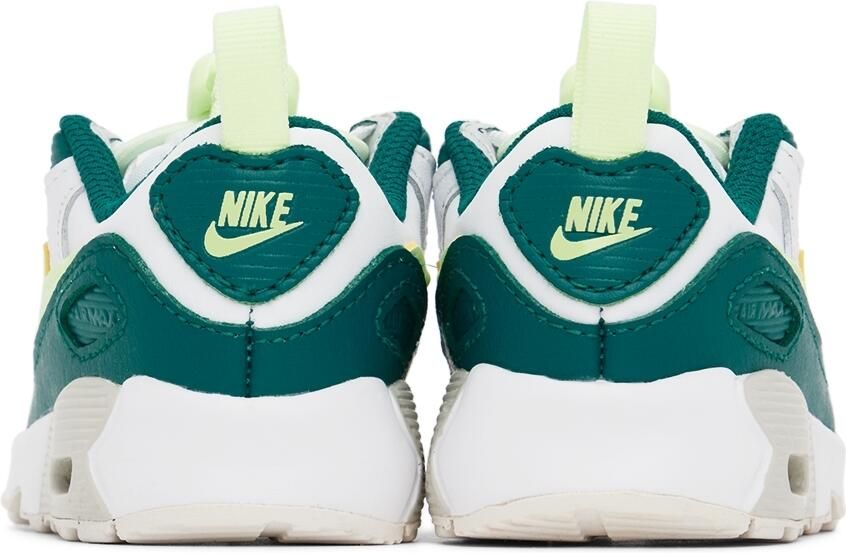 Nike Baby Green  White Air Max 90 Toggle Sneakers