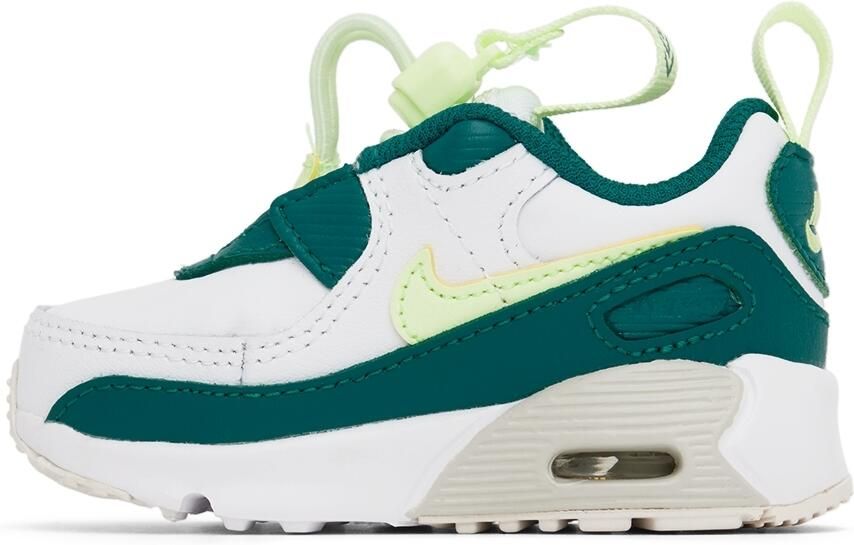 Nike Baby Green  White Air Max 90 Toggle Sneakers - Picture 2