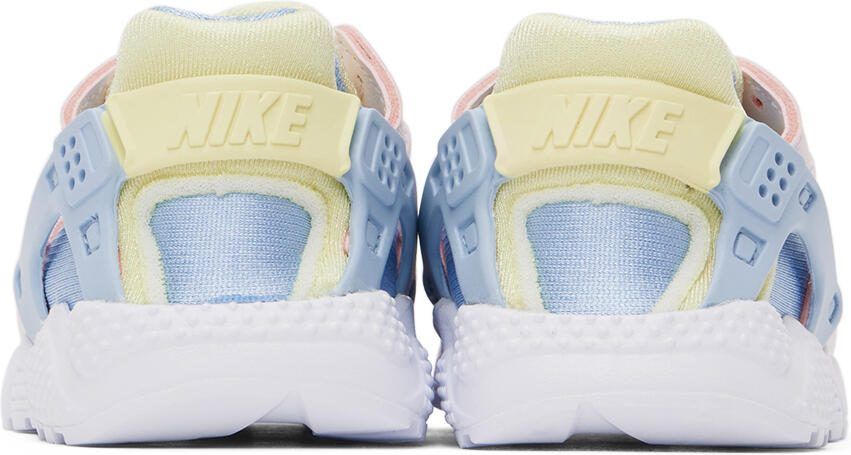 Nike Baby Pink  Blue Huarache Run Sneakers - Picture 2