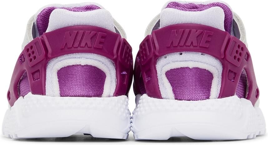 Nike Baby Silver  Purple Huarache Run Sneakers - Picture 2