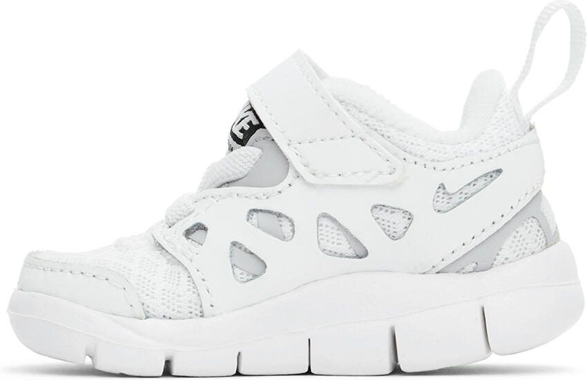 Nike Baby White Free Run 2 Sneakers - Picture 2
