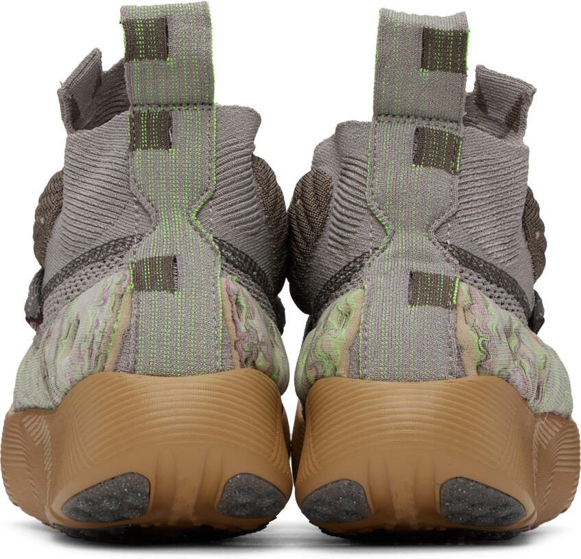 Nike Beige  Gray ISPA Sense Flyknit Sneakers - Picture 5