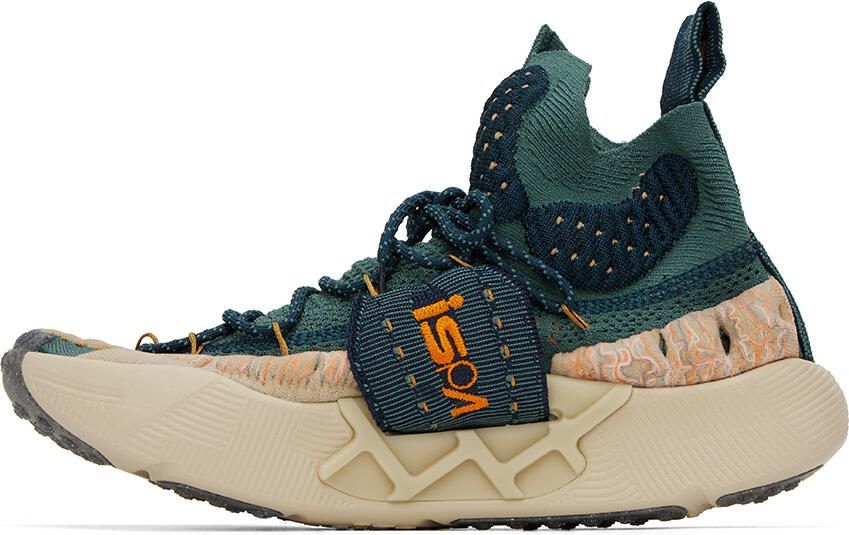 Nike Beige  Navy ISPA Sense Flyknit Sneakers - Picture 3