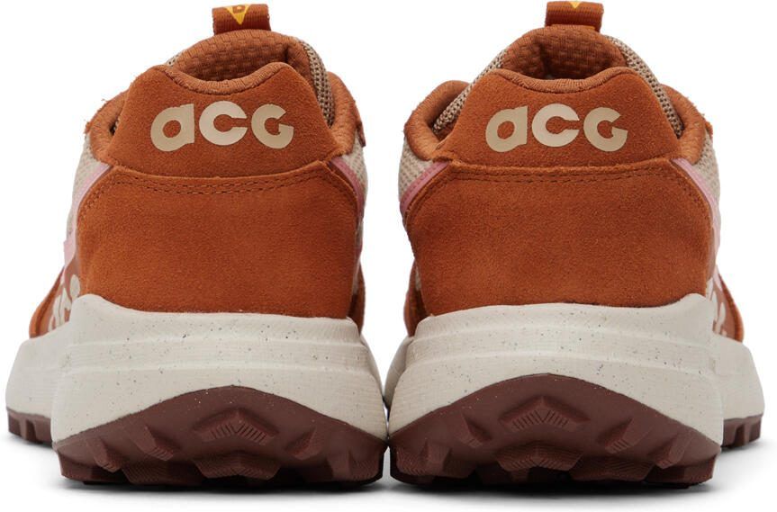Nike Beige  Orange ACG Lowcate Sneakers