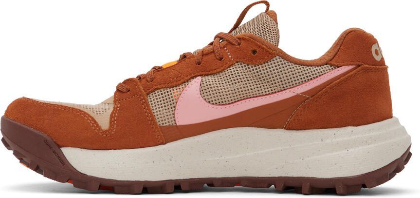 Nike Beige  Orange ACG Lowcate Sneakers - Picture 4