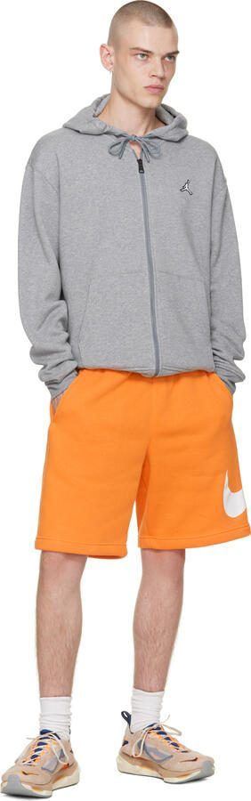 Nike Beige  Orange Spark Flyknit Sneakers - Picture 4