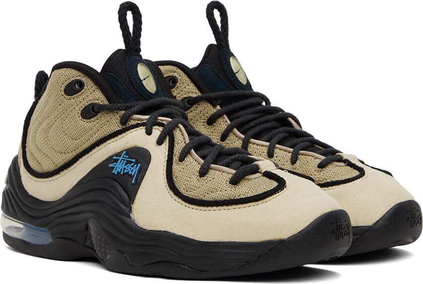 Nike Black  Beige Stüssy Edition Air Penny II Sneakers
