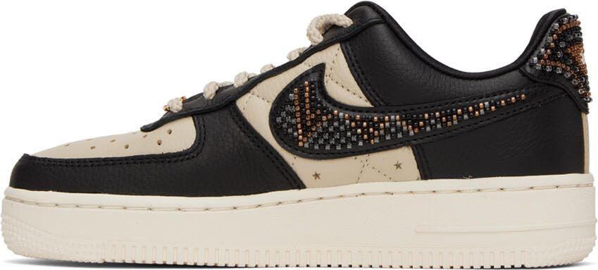 Nike Black  Beige Premium Goods Edition Air Force 1 'The Sophia' Sneakers - Picture 4