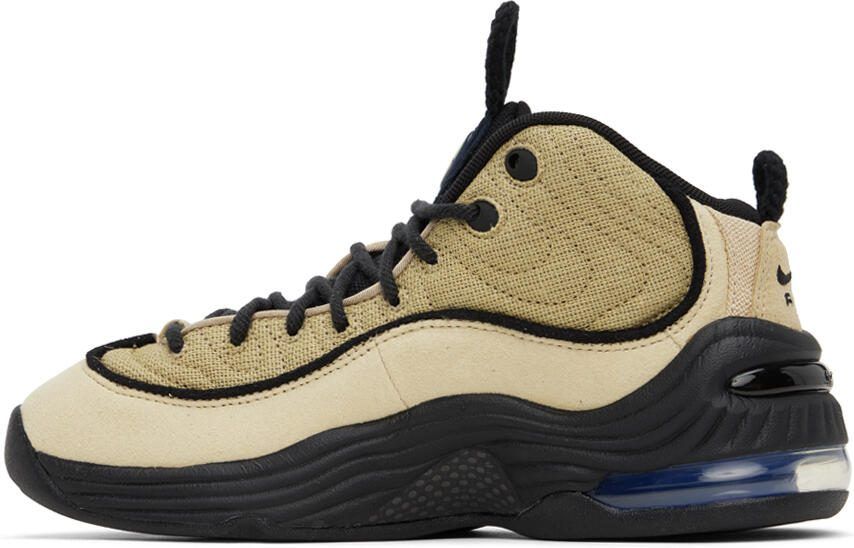 Nike Black  Beige Stüssy Edition Air Penny II Sneakers - Picture 2