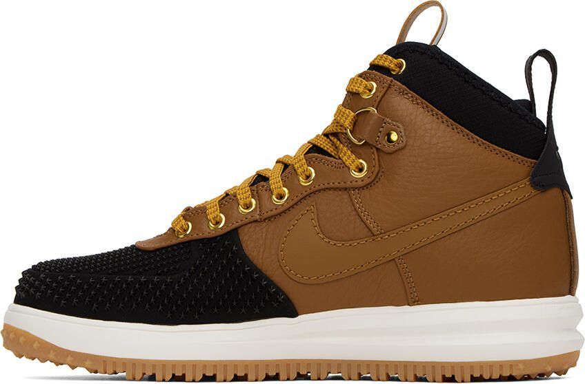 Nike Black  Brown Lunar Force 1 Sneakers - Picture 3