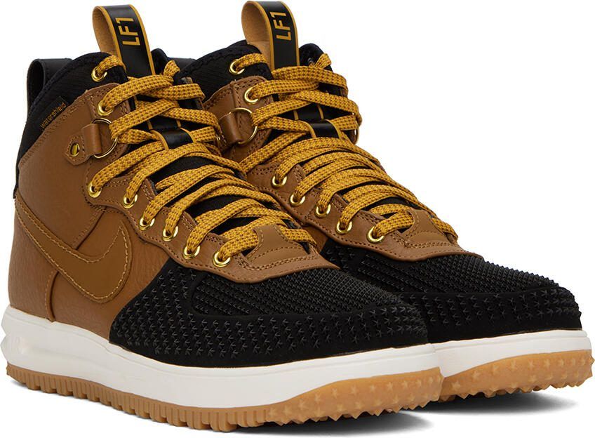 Nike Black  Brown Lunar Force 1 Sneakers - Picture 2